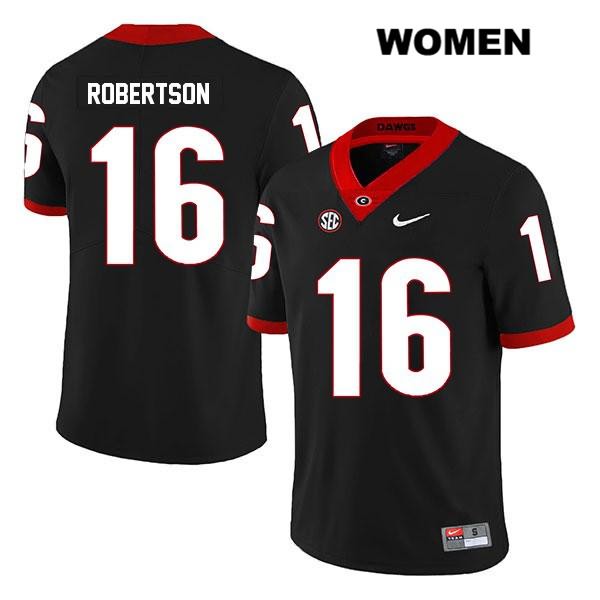 Georgia Bulldogs Women's Demetris Robertson #16 NCAA Legend Authentic Black Nike Stitched College Football Jersey TYV3756HO